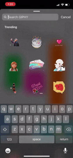 Choosing Stickers Iphone 14 GIF