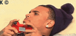 Chris Brown Confused Side Eye GIF