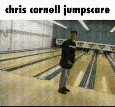 Chris Cornell Jumpscare Bowling Alley GIF