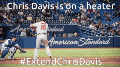 Chris Davis Is On A Heater And #Extendchrisdavis GIF