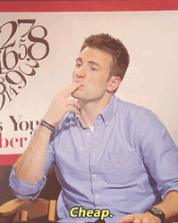 Chris Evans Cheap & Under Budget GIF
