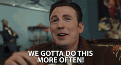Chris Evans Enjoying GIF