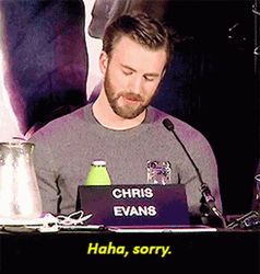 Chris Evans Funny Sorry GIF