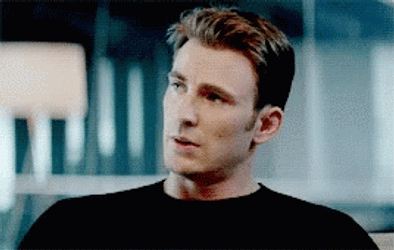 Chris Evans Head Shake GIF