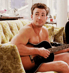 Chris Evans Playing Guitar GIF