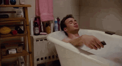 Chris Evans Relaxing Bath GIF