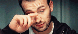 Chris Evans Wiping Eyes Trying Not To Cry