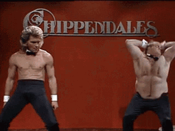 Chris Farley Chippendales GIF