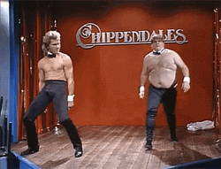 Chris Farley Chippendales GIF