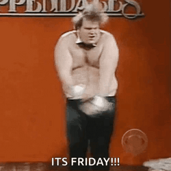 Chris Farley Dancing Energetically Its Friday GIF