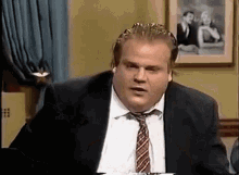 Chris Farley Shocked Reaction GIF