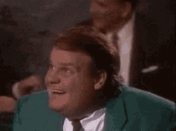 Chris Farley Smiling & Shocked Reaction GIF