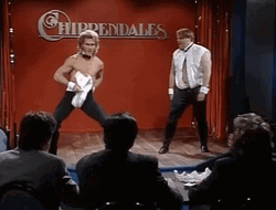 Chris Farley SNL Stripping GIF