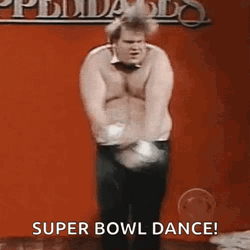 Chris Farley Super Bowl Dance GIF