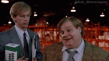 Chris Farley Tommy Boy Interview GIF