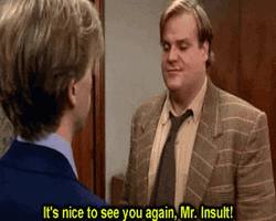 Chris Farley Tommy Boy Meeting Someone GIF