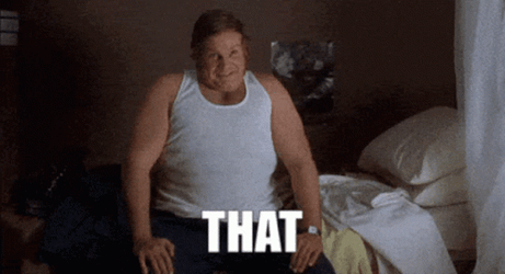 Chris Farley Tommy Boy Shirtless GIF