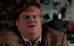 Chris Farley Tommy Boy Thinking GIF