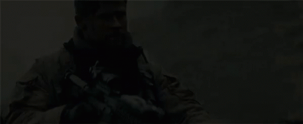 Chris Hemsworth As A Gunner GIF