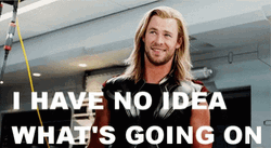 Chris Hemsworth I Have No Idea Whats Going On GIF