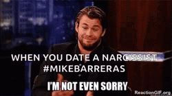 Chris Hemsworth When You Date A Narcissist Meme GIF