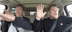 Chris Martin And James Corden Dancing GIF