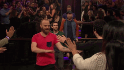 Chris Martin Entering Show GIF