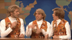 Chris Martin Garth And Kat GIF