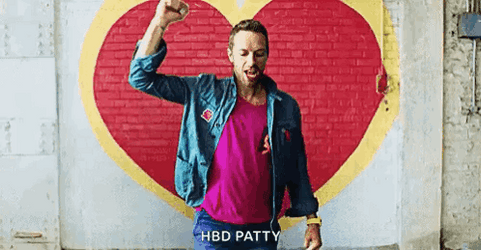 Chris Martin HBD Patty GIF