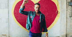 Chris Martin Heart GIF