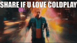 Chris Martin Share If You Love Coldplay GIF