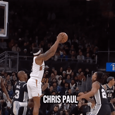 Chris Paul Name On Basketball Player GIF