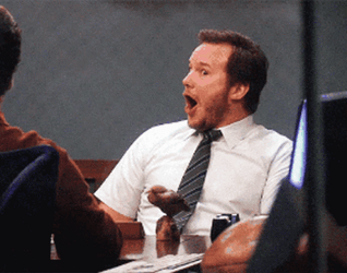 Chris Pratt Excites Shocked Feeling GIF