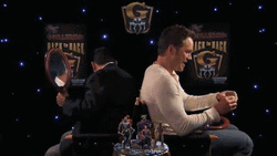 Chris Pratt Intentionally Spill Drink  GIF