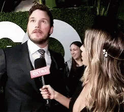 Chris Pratt Looking Up GIF
