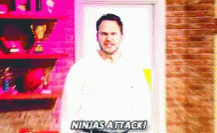 Chris Pratt Ninja Attack GIF