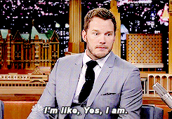 Chris Pratt Serious Nod GIF