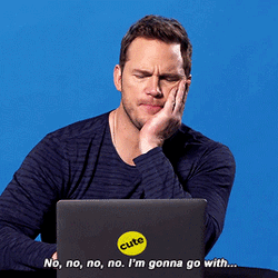 Chris Pratt Seriously Deciding GIF
