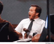 Chris Pratt Shocked Ohhh Wow GIF