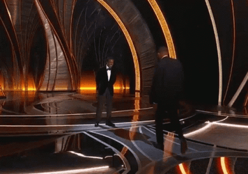 Chris Rock And Will Smith Slap Oscars GIF