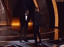 Chris Rock Being Slap By Will Smith Oscars GIF