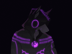 Chris's Cybernine Purple Magic Spell Anime GIF