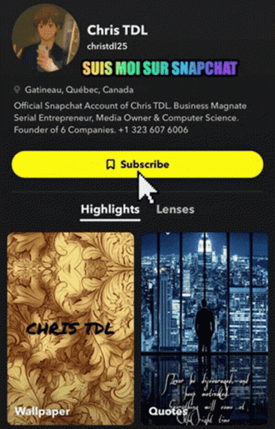 Chris TDL Snapchat Screenshot GIF