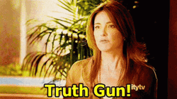 Christa Miller Truth Gun GIF