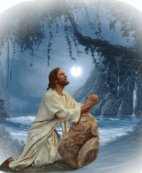 Christian Animation Of Jesus Praying