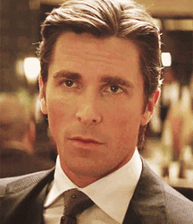 Christian Bale Bruce Wayne Blinking GIF
