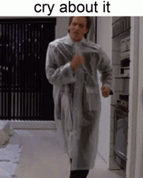 Christian Bale Dancing Cry About It Meme GIF