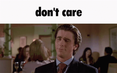 Christian Bale Dont Care GIF