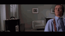 Christian Bale Listening Calmly GIF