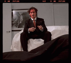 Christian Bale Smoking Cigar GIF